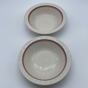2 Vintage Syracuse China Restaurant Small Rimmed Bowls